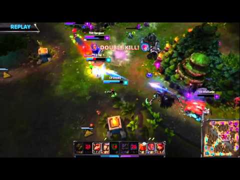 NA LCS W1D1 | C9 vs. TSM | first big teamfight