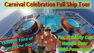 Carnival Celebration Full Ship Tour - Lots to do & Plenty of Space to do it.