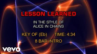 Alice In Chains - Lesson Learned (Karaoke)