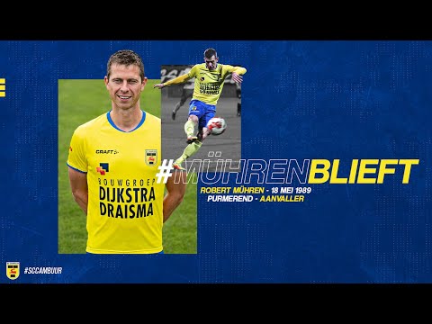 DRIE OP EEN RIJ: topschutter Robert Mühren blijft bij SC Cambuur
