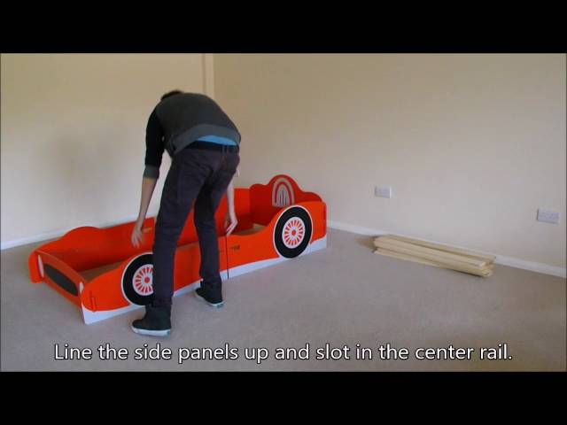 Vídeo relacionado con vidaXL Cama Infantil con Forma de Coche de Carreras para Niños 90x200 cm Roja