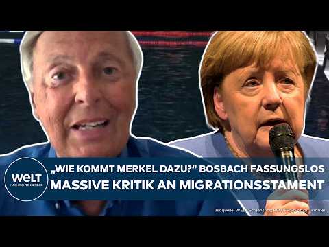 MIGRATION: "Wie kommt Merkel dazu?" Bosbach fassungslos! Massive Kritik an Aussage der Ex-Kanzlerin