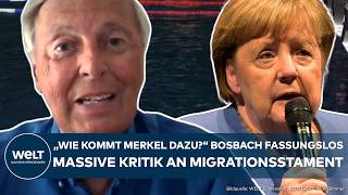 MIGRATION: "Wie kommt Merkel dazu?" Bosbach fassungslos! Massive Kritik an Aussage der Ex-Kanzlerin