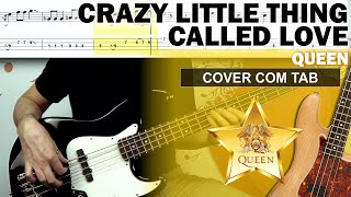 Crazy Little Thing Called Love ⚫ Bass Cover with Tabs 🎵 QUEEN