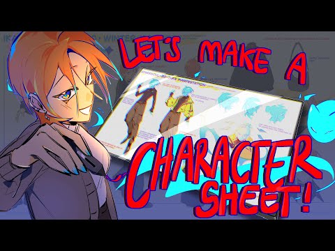 How I make character sheets // simple guide