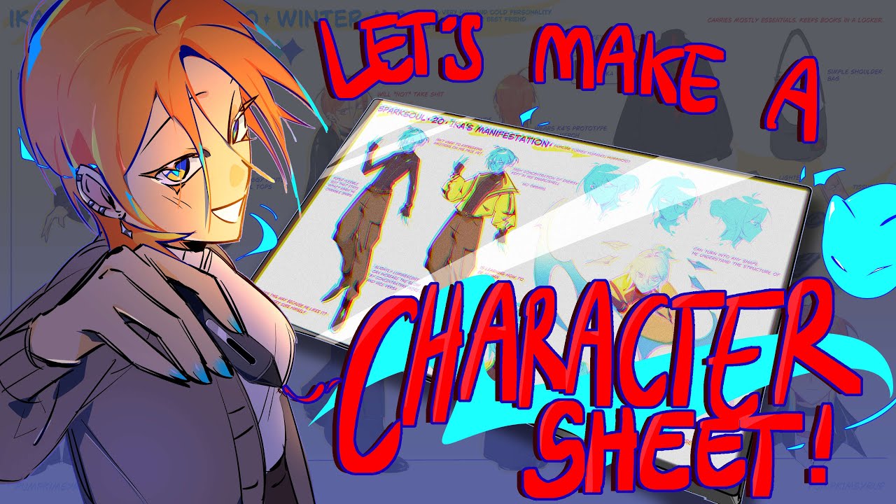 How I make character sheets // simple guide