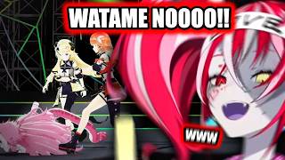 Ollie Bursts Out Laughing when Watame Joins HoloJustice and Kicks Raora Like a Football...