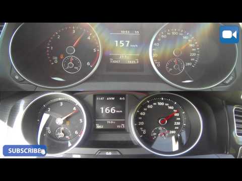 VW Golf GTD MK6 vs MK7 Old vs New 0-200 km/h Acceleration BATTLE!