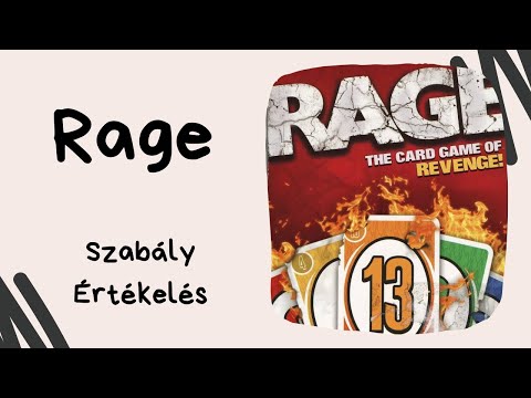 És megint dühbe jövünk: Rage társasjáték játékbemutató és szabályismertető - Társasozz Okosan!