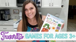 Favorite Board Games For Ages 3 Plus  Preschool Ga