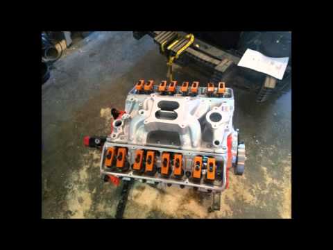 383 stroker engine build sbc pics/video