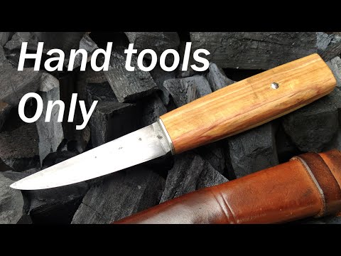 Knife Making - using only hand tools (Finnish style puukko)