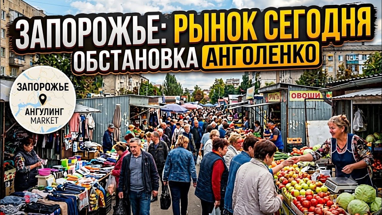 Запорожье АНГОЛЕНКО РЫНОК!!!РЕАЛЬНАЯ ОБСТАНОВКА В ГОРОДЕ!!! 19.06.2026