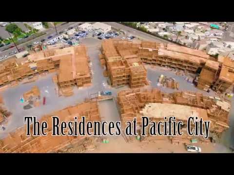 Aerial View of The Residences at Pacific City: Huntington Beach, CA