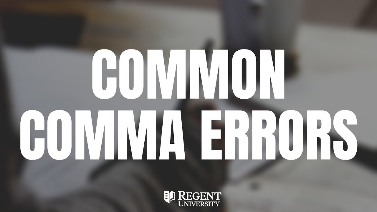 5 Most Commons Comma Errors