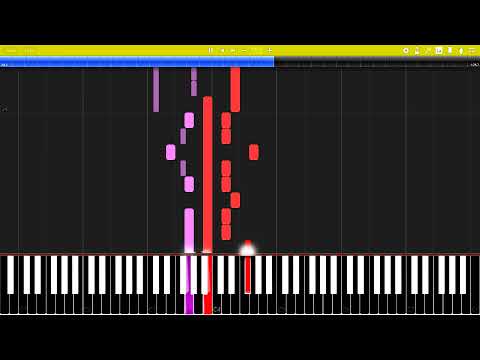 J.S. Bach - Sinfonia No. 15 in B minor (BWV 801) [Synthesia Tutorial]
