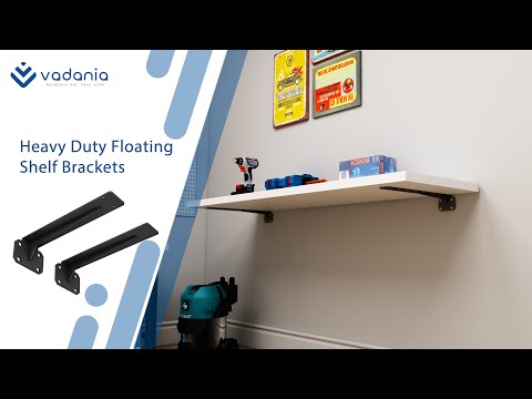 How to install VADANIA heavy duty shelf brackets?