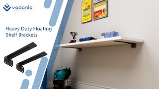 How to install VADANIA heavy duty shelf brackets