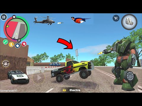 Rope Hero: Vice Town 6.5.0 - New Update (Dancing Transformer Monster Truck) Racing Police Car Robot