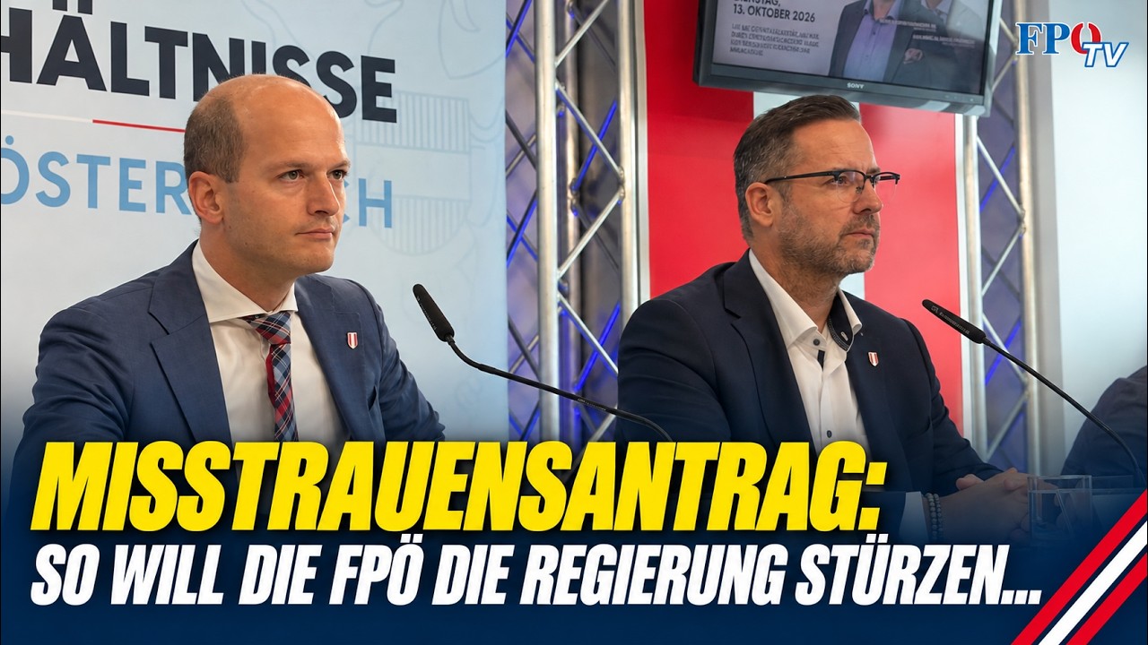 Showdown im Nationalrat: FPÖ will XXL-Regierung per Misstrauensantrag kicken