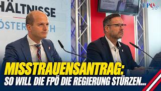 Showdown im Nationalrat: FPÖ will XXL-Regierung per Misstrauensantrag kicken