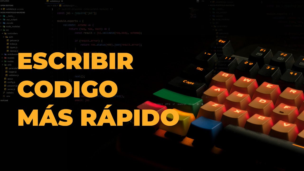 Como Escribir Código Más Rápido - Mejorar como Programador II