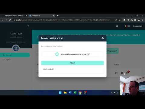 Utilizarea platformei de evaluare - Rolul Asistent