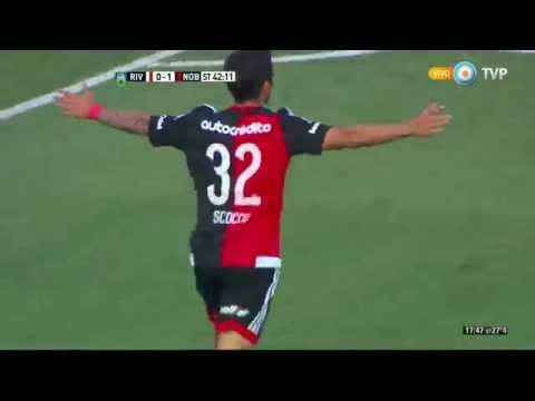 Gol de Scocco. River 0 - Newells 2 | Primera División 2015 - Fecha 30