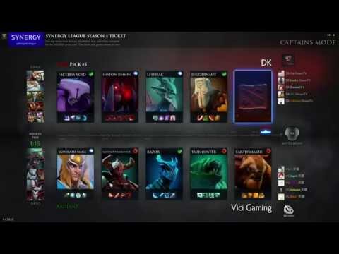 Dota 2 Synergy League: Season 1 - Vici Gaming vs DK - Game 1 =60 FPS=