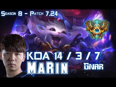 MaRin GNAR vs JAX Top - Patch 7.24 KR Ranked