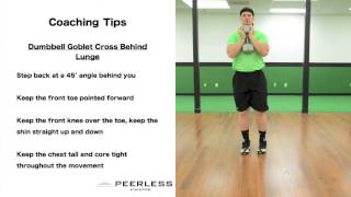 345. Dumbbell Goblet Cross Behind Lunge