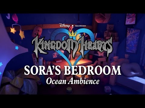 Sora's Bedroom | Beach House Ocean Ambience: Relaxing Kingdom Hearts Music to Study, Relax, & Sleep