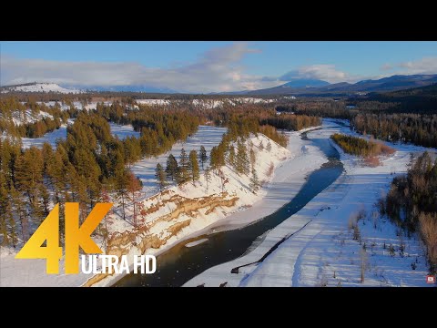 4K Scenic Drone Footage - Amazing Bird's Eye Views of Canada with Ambient Music - Part #3