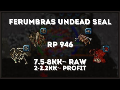 Tibia - RP 946 - Ferumbras Undead Seal - 7.5-8kk~ Raw & 2-2.2kk~ Profit