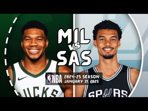 MILWAUKEE BUCKS vs SAN ANTONIO SPURS | FULL GAME HIGHLIGHTS | January 31, 2025 [1080p]