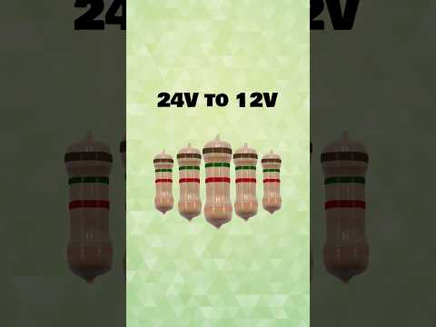 Easy Voltage Reduction: 24V to 12V with Resistors