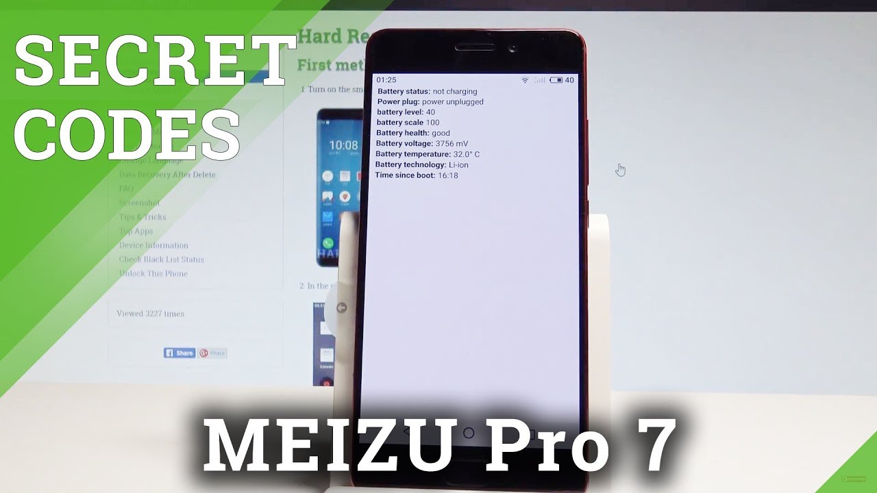 Secret Codes MEIZU Pro 7 - Tricks & Tips / Hidden Mode / Flyme Advanced Options