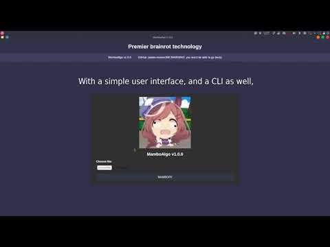 MamboAlgo demo: THE program to turn things into mambo