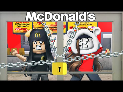 RINCHIUSE DENTRO UN MC DONALD'S PER 24 ORE SU ROBLOX!