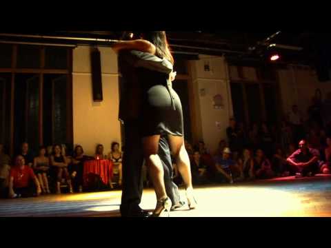  David Alejandro Palo  and  Milena Plebs  are  dancing  to  the  milonga  "  Milonga Criolla  "