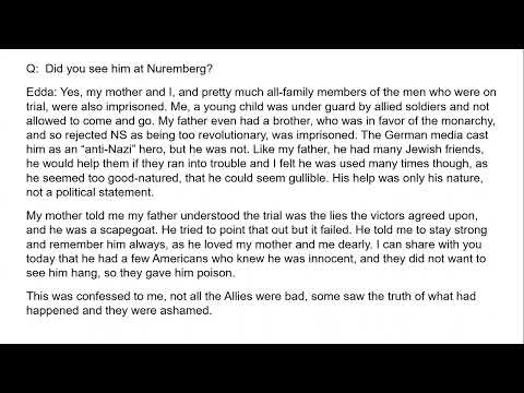 Edda Goring Interview Video