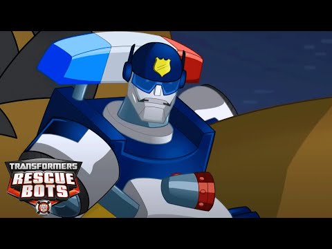 Police Car Chase!  | Transformers: Rescue Bots | Cartoons for Kids | Transformers Junior