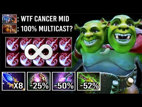 This Hero Mid Will Make Enemies Mad! Crazy Scepter + Arcane Blink Ogre Magi 2s Delete All WTF Dota 2