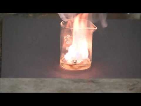 Potassium metal reacts with concentrated sulfuric acid