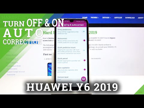 How to Enable Predictive Text in Huawei Y6 2019 – Switch On/Off Text Correction Feature