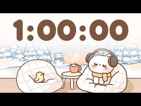 60 Minute Timer 🐱 1 Hr Study Timer for Classroom Focus