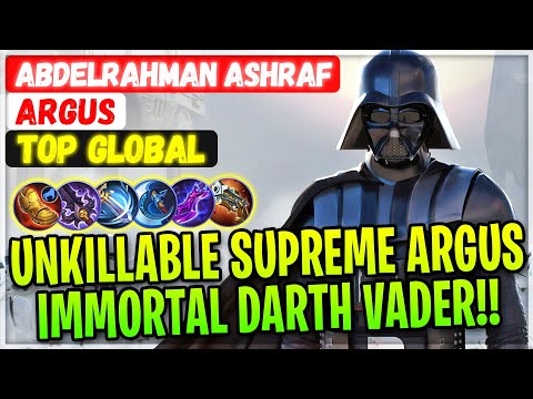 Unkillable Supreme Argus Immortal Darth Vader!! [ Top Global Argus ] Abdelrahman Ashraf - MLBB