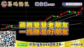 【大戶羅盤籌碼動能】 #謝宗霖0617，蘋概登登老朋友 一指賺是好朋友 (圖)