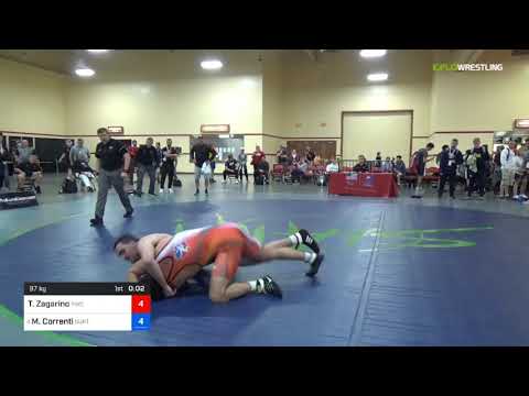 2018 Marine Corps US Open/UWW Junior Freestyle 97 Rnd Of 16 - Tanner Zagarino (PWC) Vs. Matthew Co