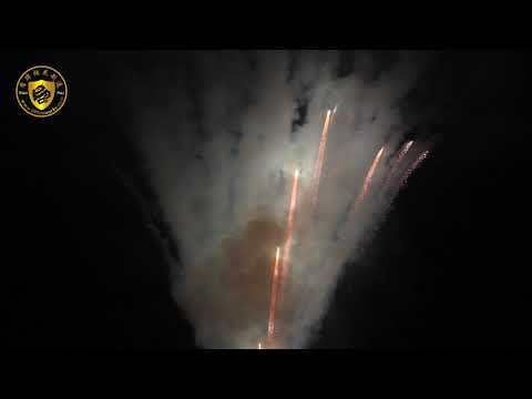 100 Shot - Zipper Fan - Bright Silver Comets - DP23E022 - DunPai Fireworks